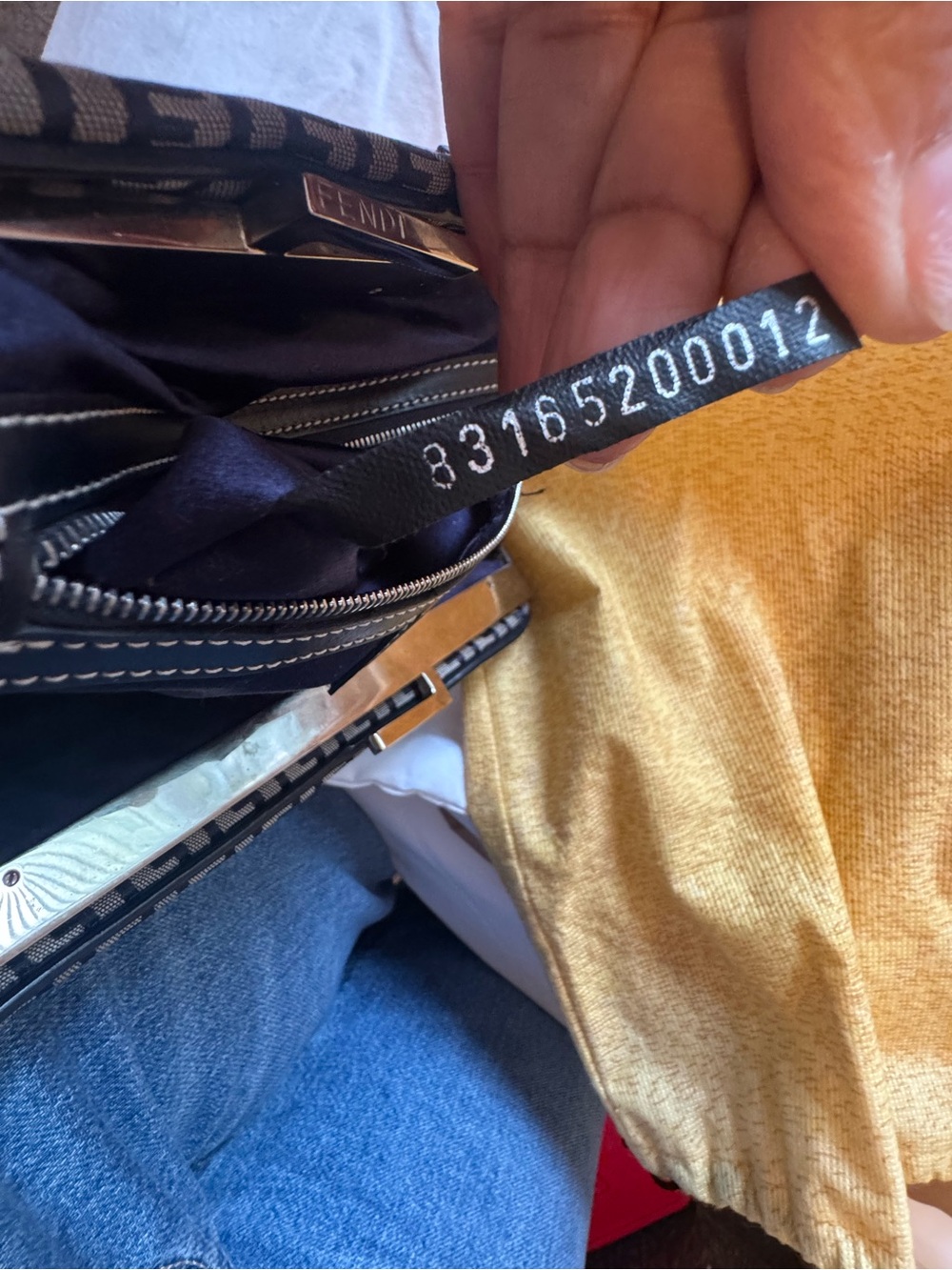 Fendi Black & Gray Zucca Shoulder Bag - Picture 11 of 14